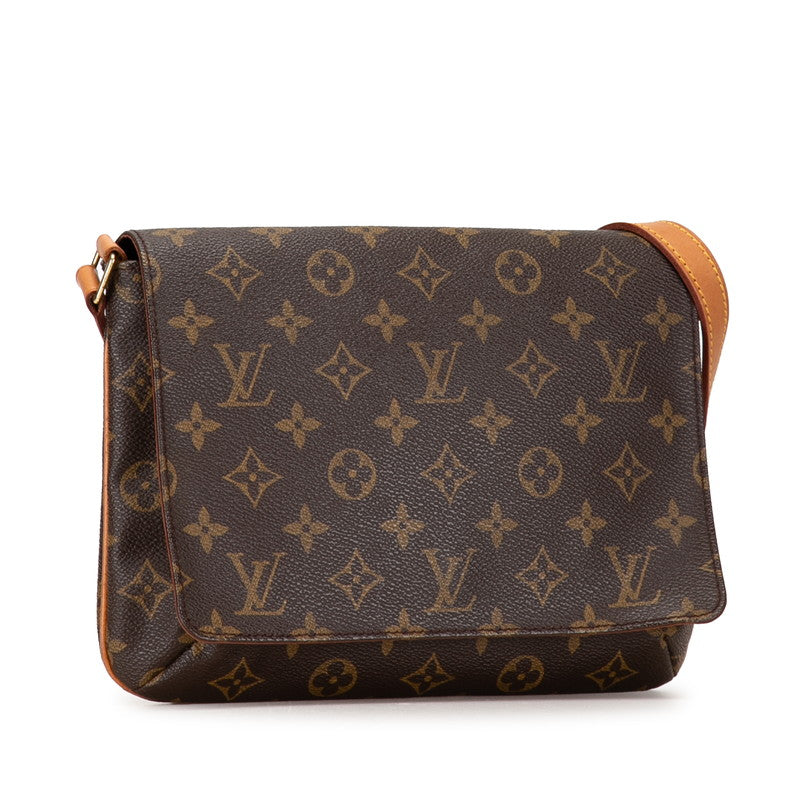 Louis Vuitton Monogram Museet Tango Short Handbag M51257 Brown PVC Leather  Louis Vuitton