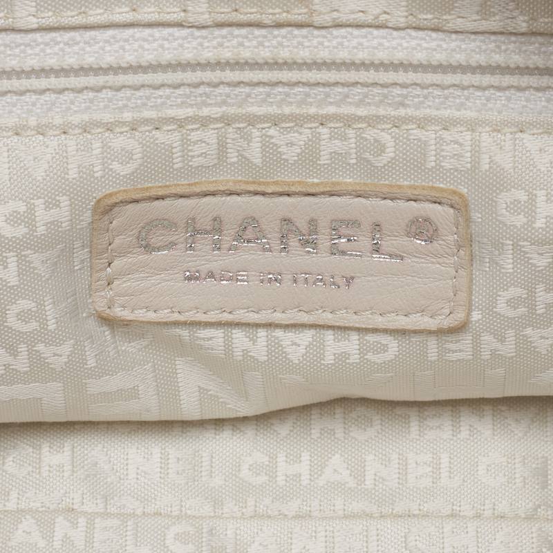 CHANEL 【CHANEL】 Coco Chantrot LinenPython White (Silver G ) Tote Bag   Bag  Hybrid Bag 【 Ship】 Jaipur Yogyakarta Online