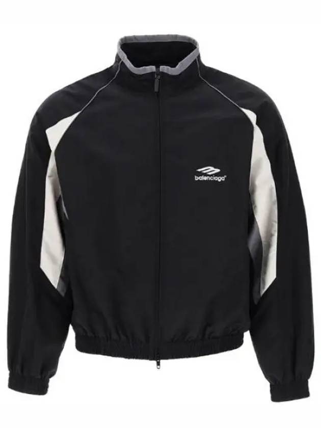 Luxury Balenciaga  3B Sports Icon Regular Track Jacket Black