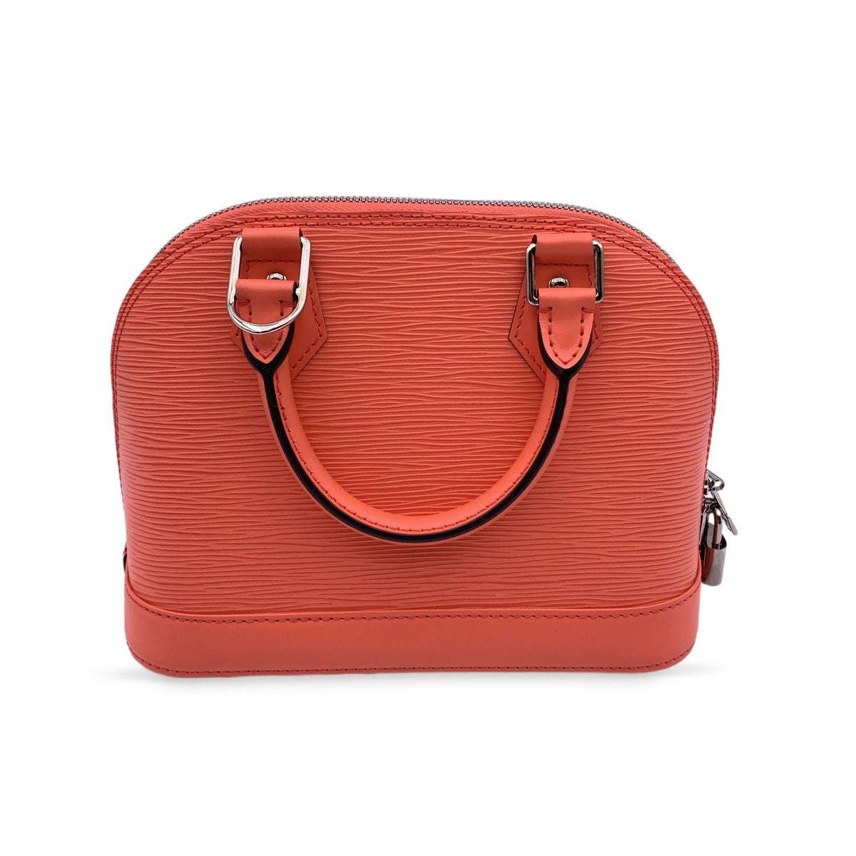 LOUIS VUITTON Poppy Epi Leather Alma Bb Bag Handbag With Strap