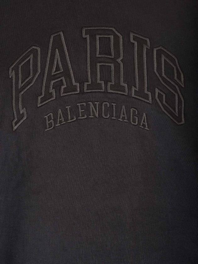 Luxury Balenciaga  Cities Paris Regular Fit Sweatshirt Black