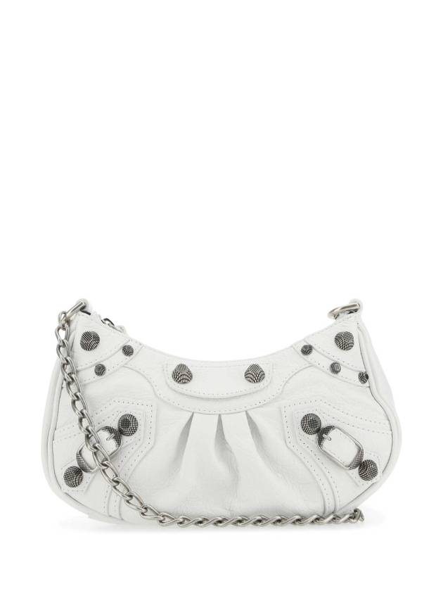 Luxury Balenciaga  Le Cagole Chain Mini Shoulder Bag White