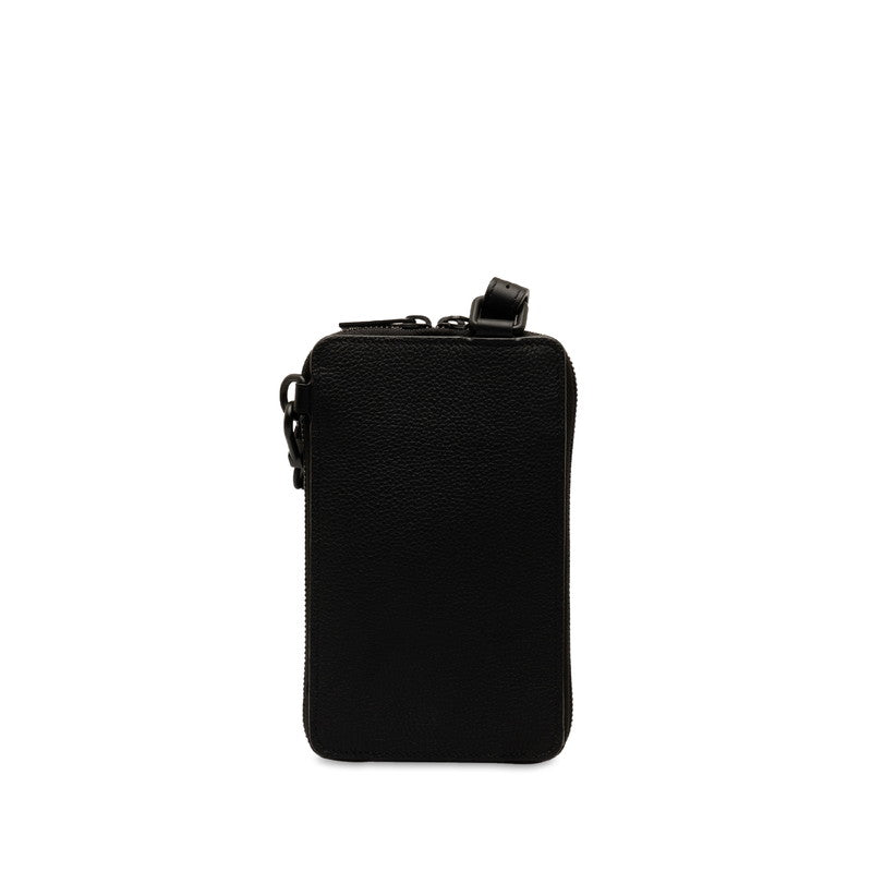 Louis Vuitton M57089 Noir Black Green Leather  Louis Vuitton LV Logo Pouch Shoulder Bag
