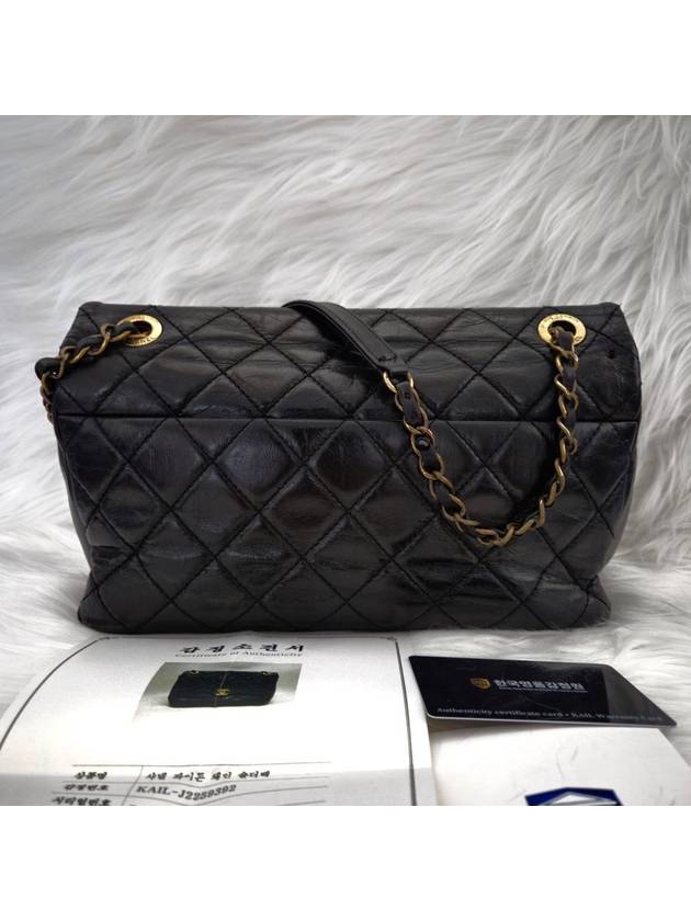 Python chain crossbag shoulder bag black Chanel