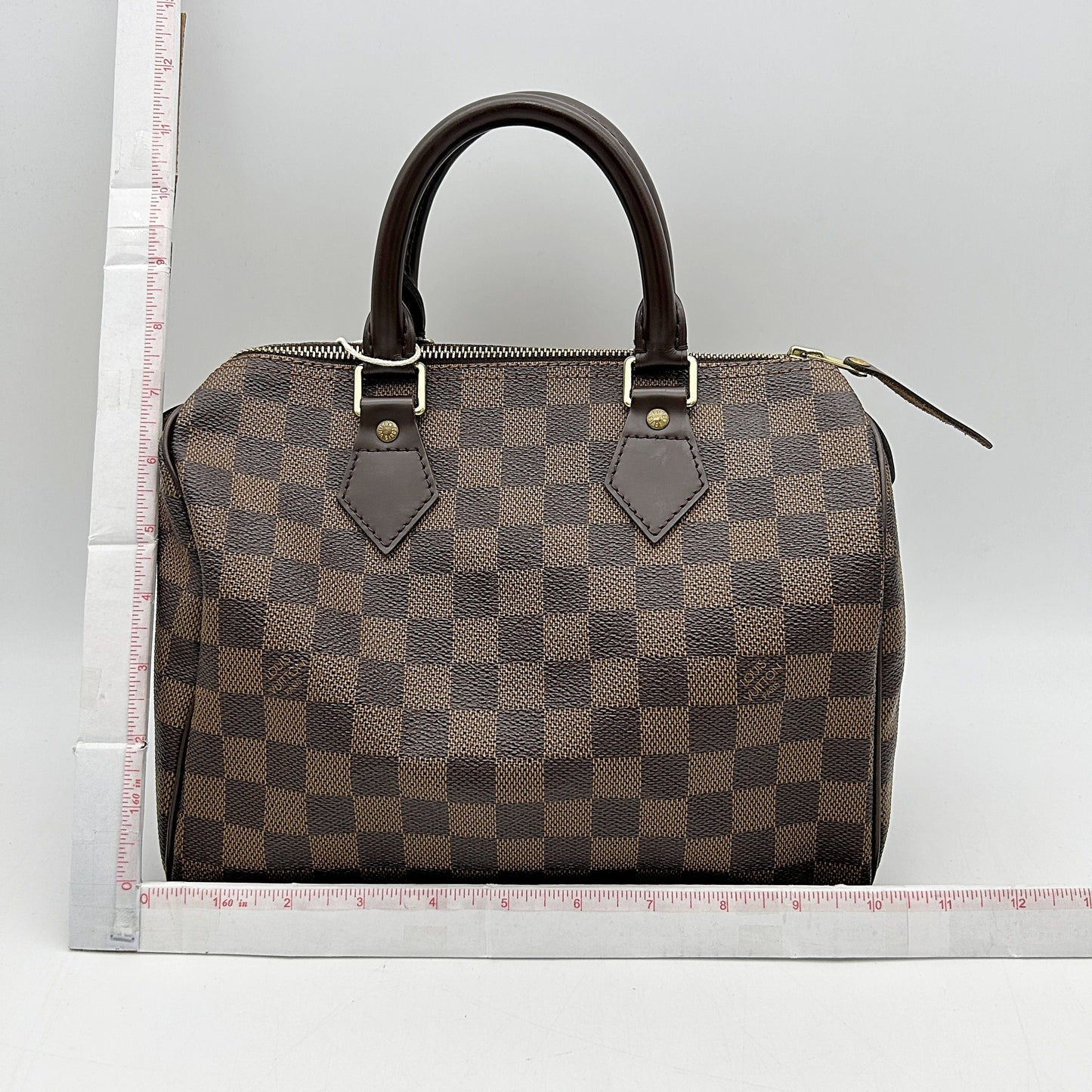 Louis Vuitton Coated Canvas Speedy 25 Vintage - Brown Handle Bags, Handbags B0503FR26D