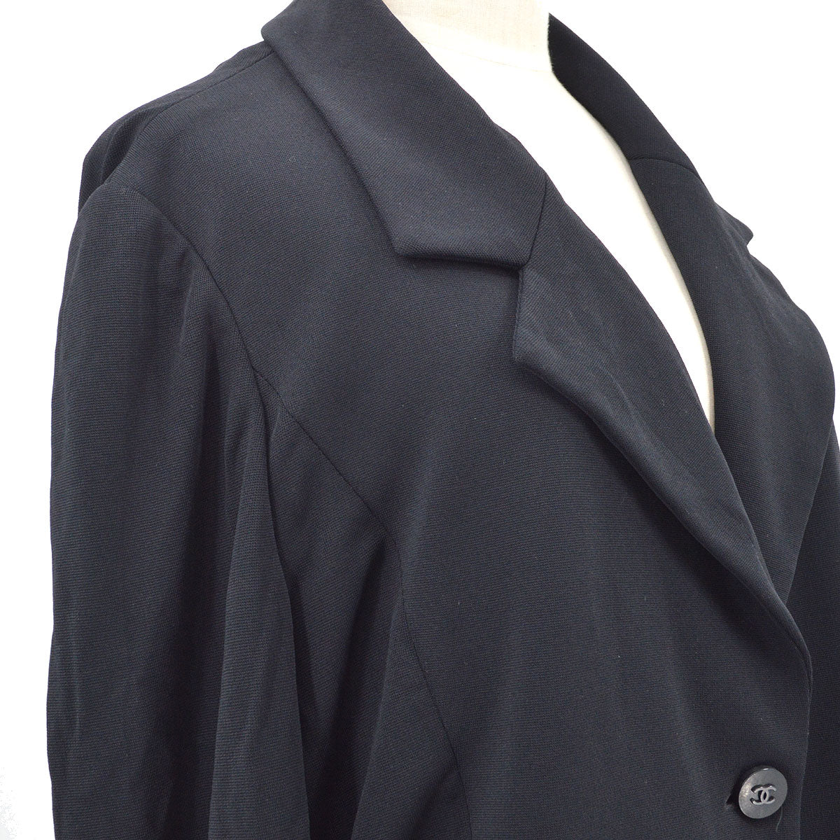 CHANEL 1998 Cruise #44 Single Breasted Jacket Black