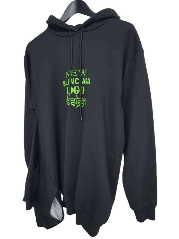 Luxury Balenciaga  New Logo Hoodie Black