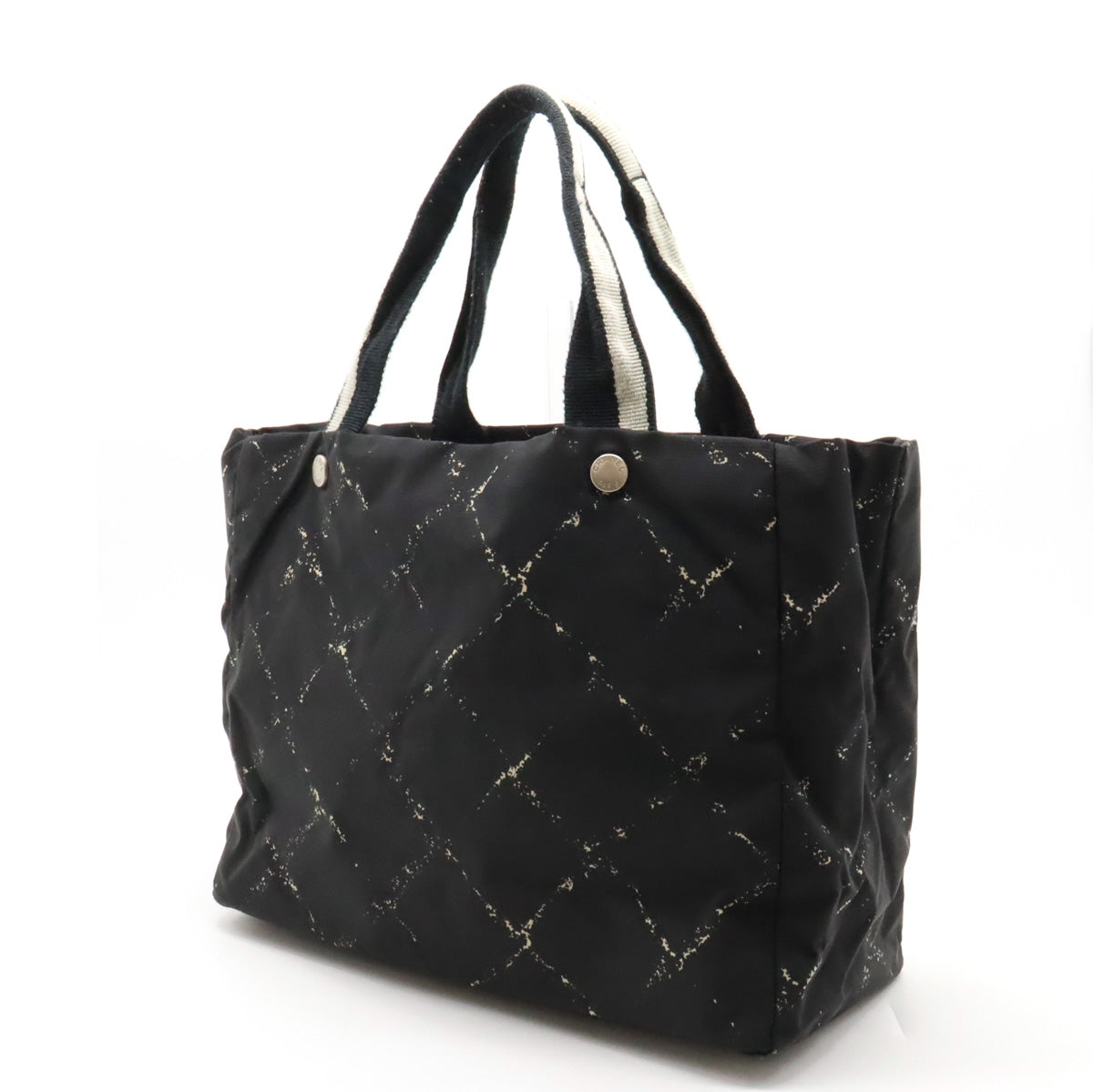 Chanel  Travel Line Tote MM Tooth Bag Shoulder Bag Shoulder Bag Nylon Black Red Red Silver Gold  Blumin