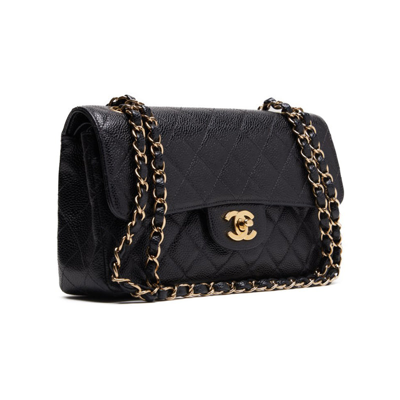 Chanel Matrasse Double Flap Chain Sder Caviar S Black  Shoulder Bag Mini Shoulder Bag  Bag Hybrid 【 Ship】  Yaboo Online