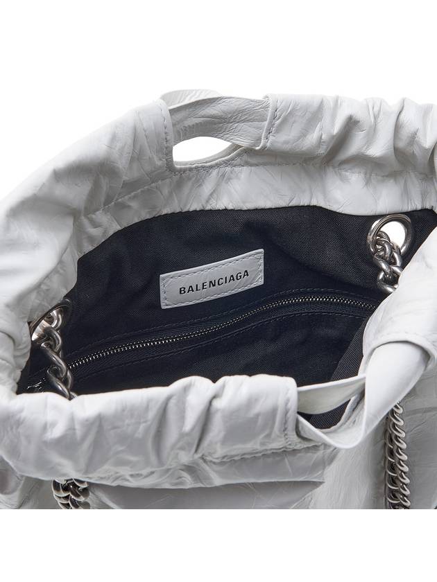 Luxury Balenciaga  WoMen's Crush Small Tote Bag Optic White