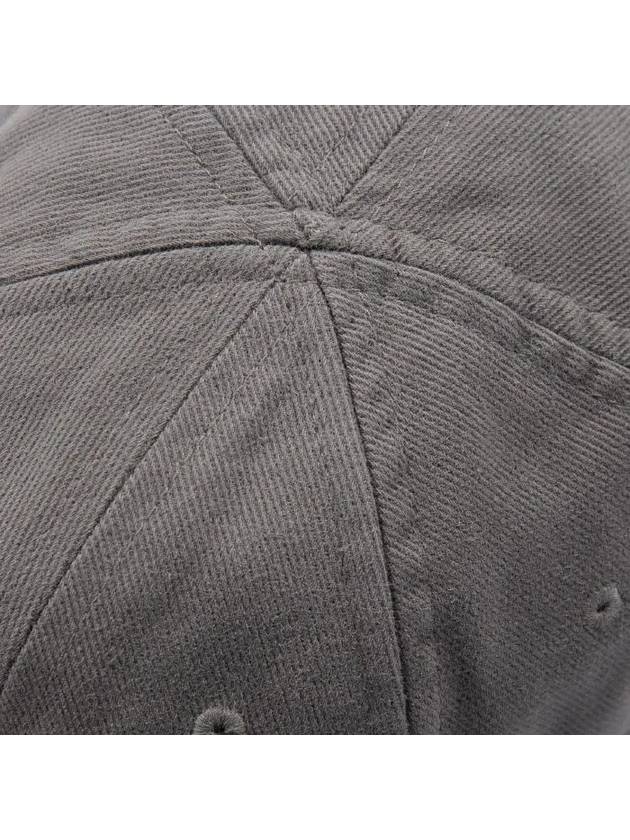 Luxury Balenciaga  Wave Logo Cotton Drill Ball Cap Smokey Grey
