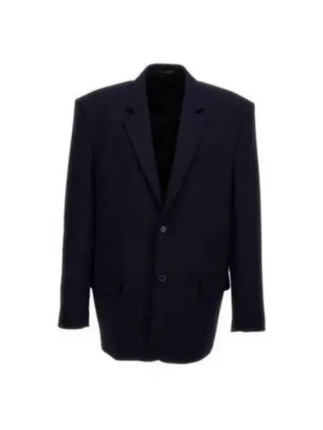 Luxury Balenciaga  Regular Tailored Jacket Navy