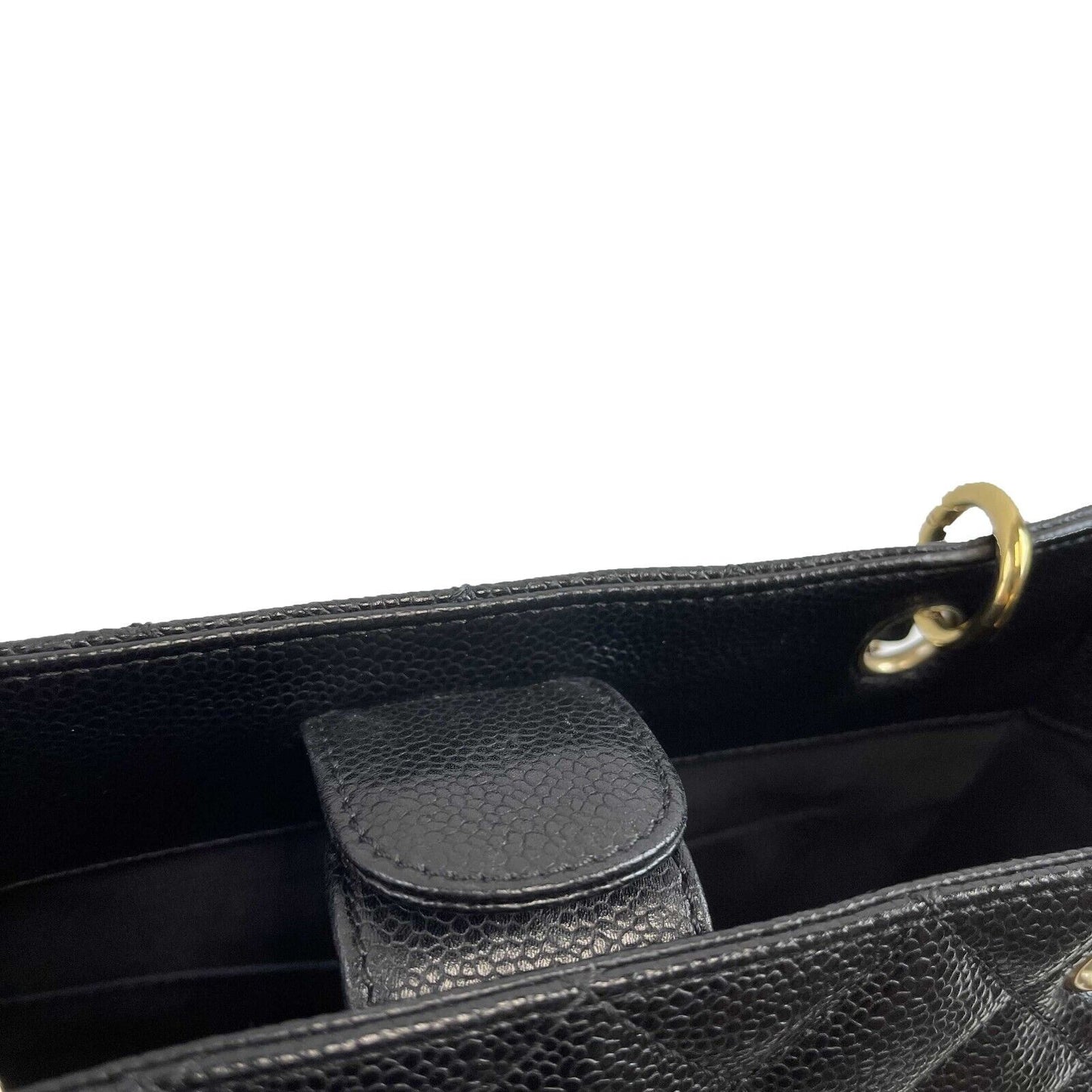 Top Quality Chanel New Petite Shopping Tote Caviar PST 2016 Black Handbag