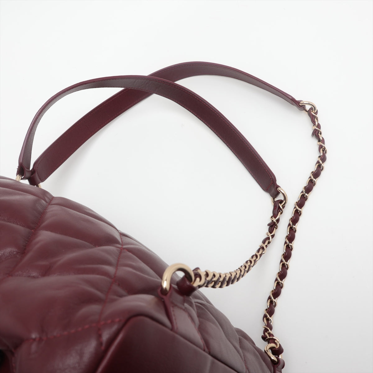 Chanel Matrasse in Chain Ruckside Bordeaux G  28th