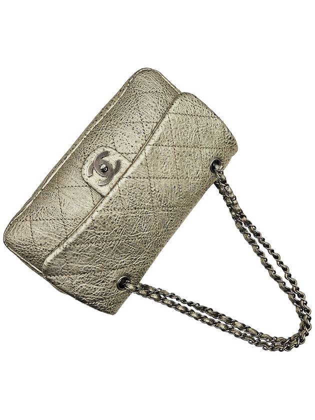 Chanel Metallic Gold Vintage CC Chain Flap Shoulder Bag 11th Chanel