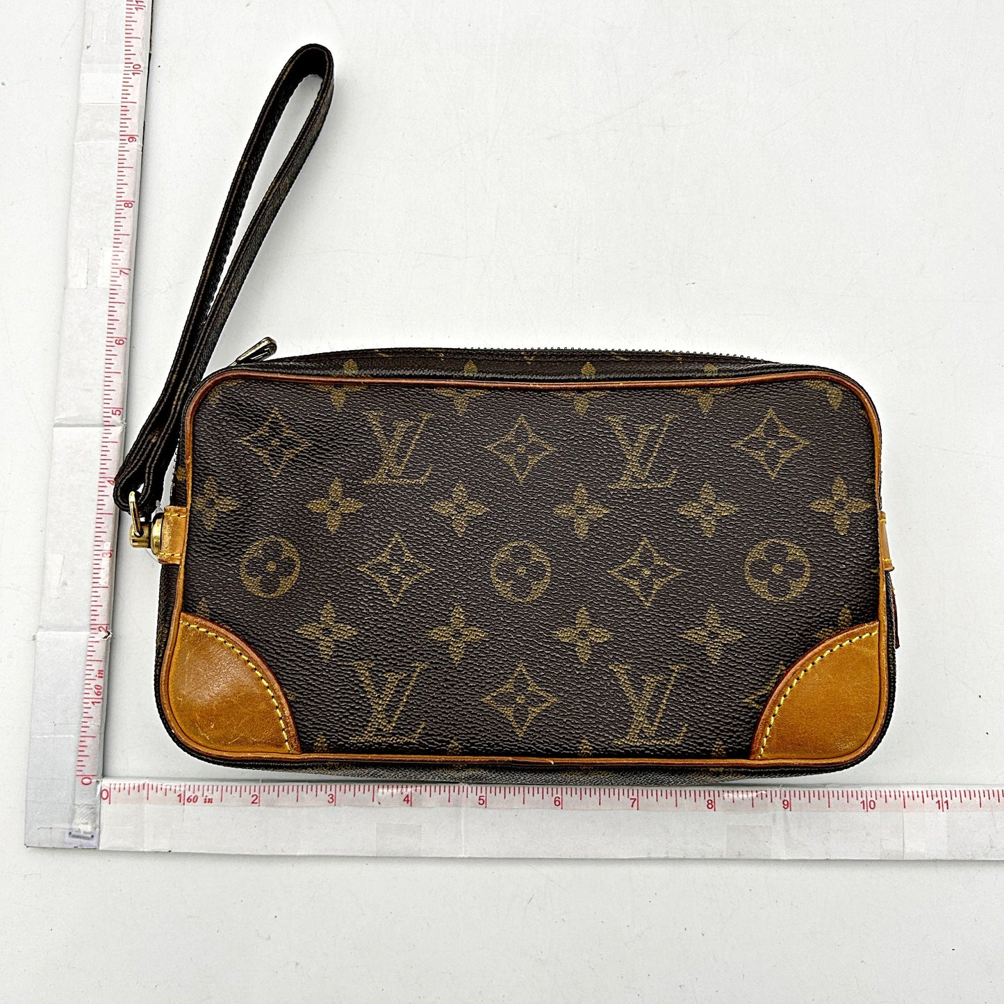 LOUIS VUITTON Monogram Pochette Marly Dragonne  lv9919cc