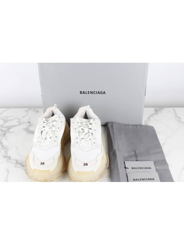 Luxury Balenciaga  Triple S clear sole sneakers 38 250