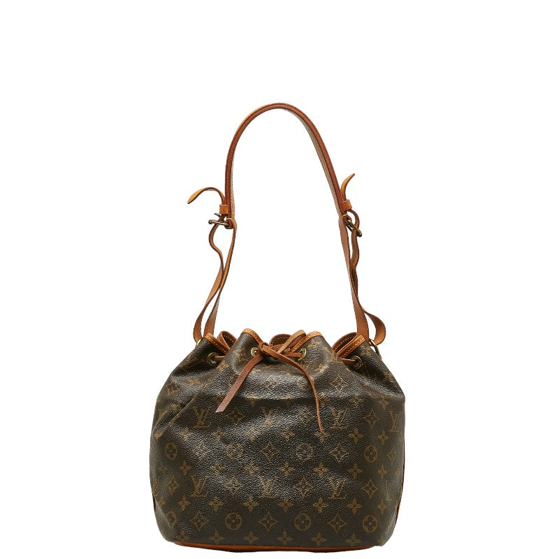 Louis Vuitton Noé Petit in Monogram M42226 Brown Bucket Bag
