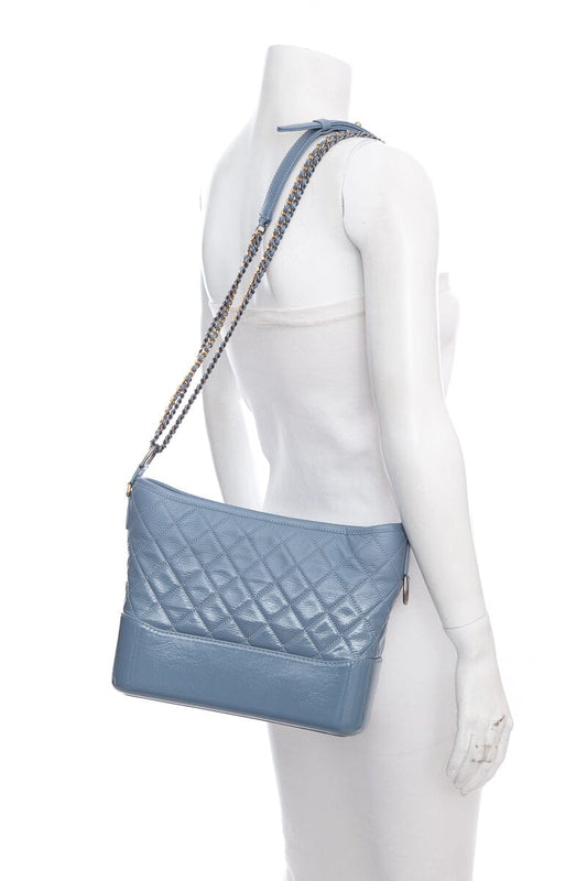 Chanel Medium Gabrielle Dusty Blue Shoulder Bag