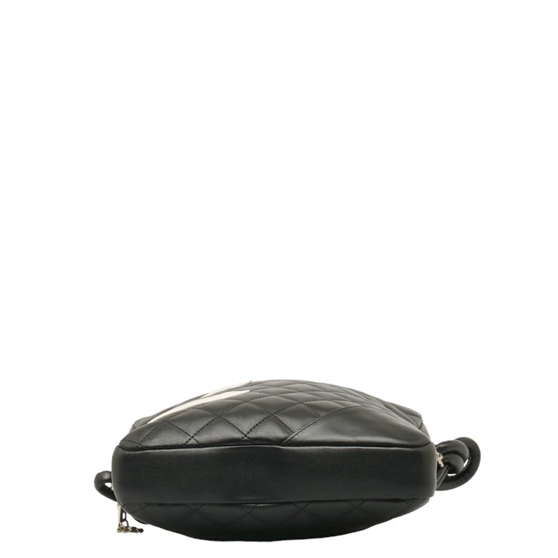 Chanel Combon Line Killing  Shoulder Bag Black Leather  CHANEL