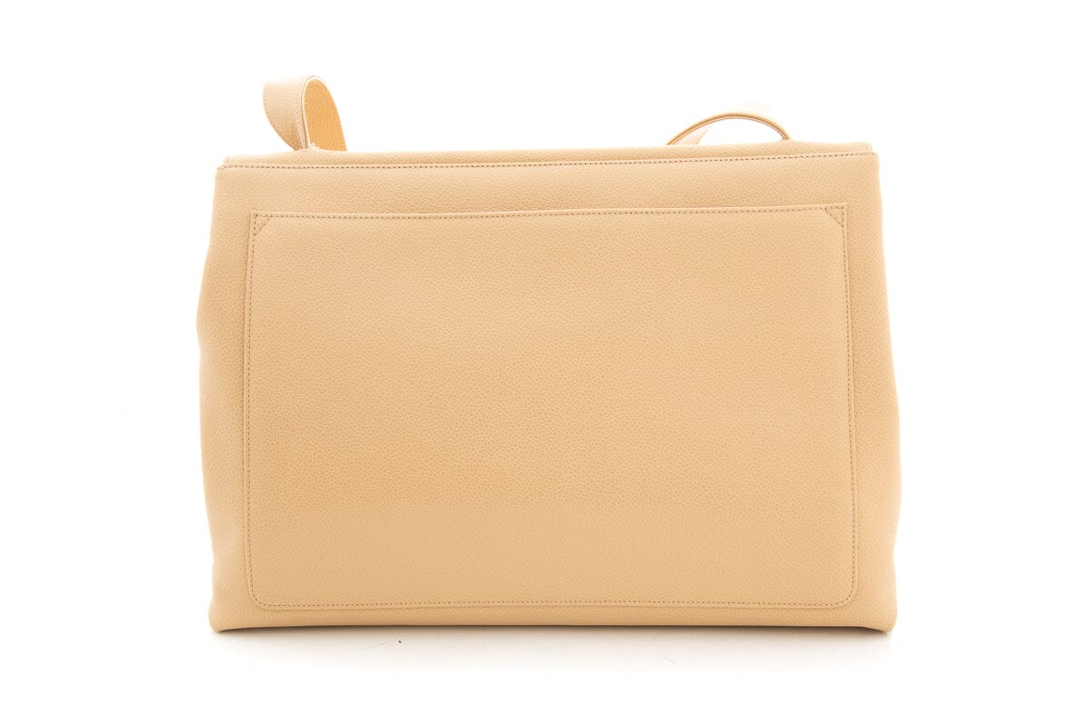 Chanel Vintage 1997-99 Nude Caviar Leather HandBag