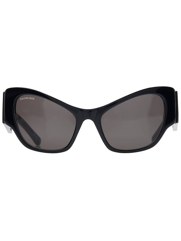 Luxury Balenciaga  Eyewear Logo Cat Eye Sunglasses Black