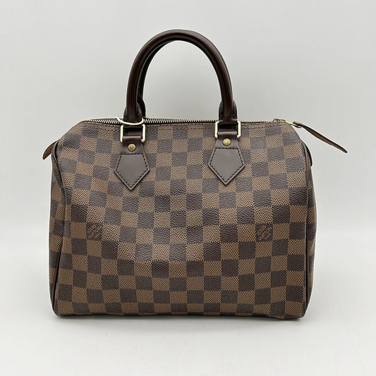 Louis Vuitton Coated Canvas Speedy 25 Vintage - Brown Handle Bags, Handbags B0503FR26D