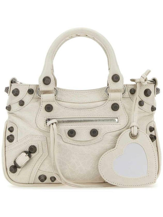 Luxury Balenciaga  Neo Cagole Small Tote Bag Ivory
