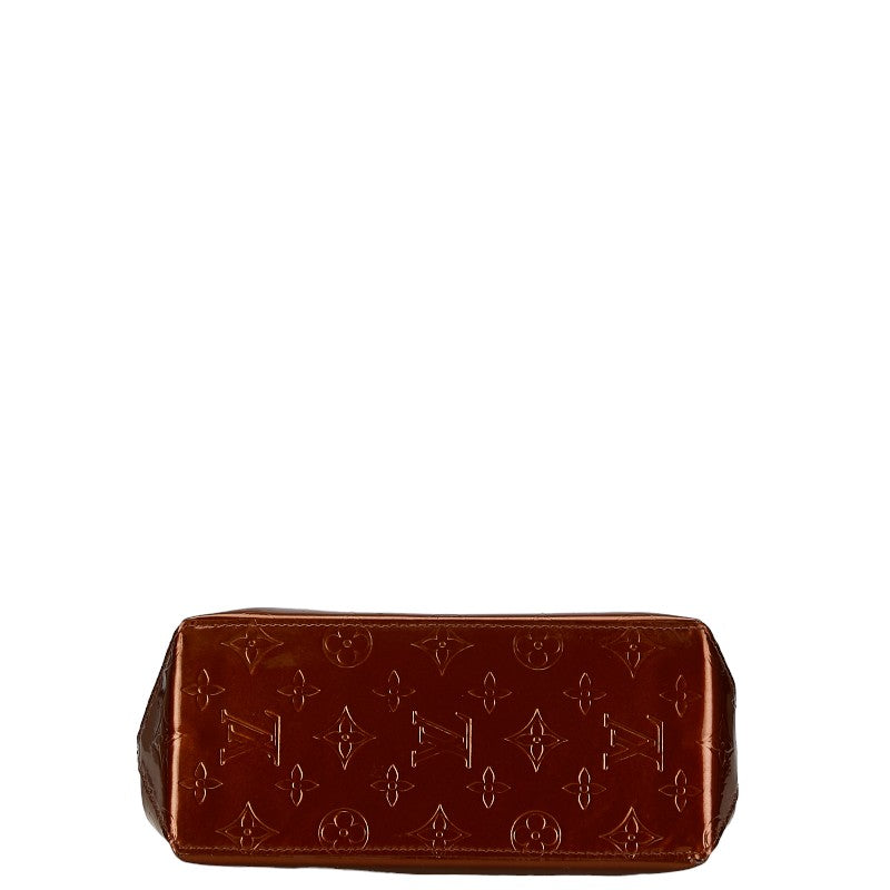 Louis Vuitton Monogram Vernis Reed PM Handbag M91146 Bronze Brown Patent Leather  Louis Vuitton