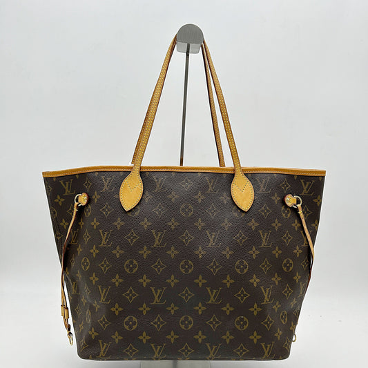 Flower tote cloth handbag Louis Vuitton Brown in Cloth LA19677