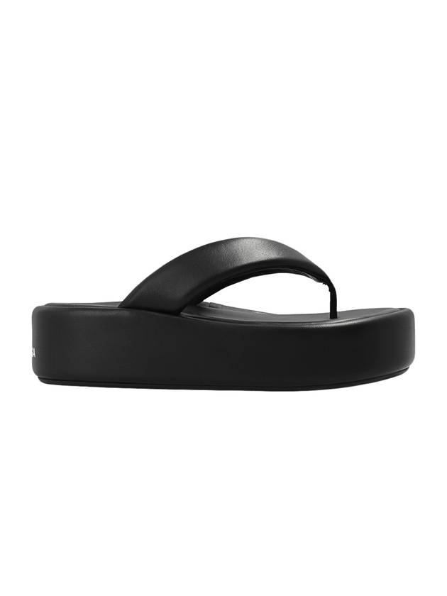 Luxury Balenciaga  Women's Rise Thong Flip Flops Black