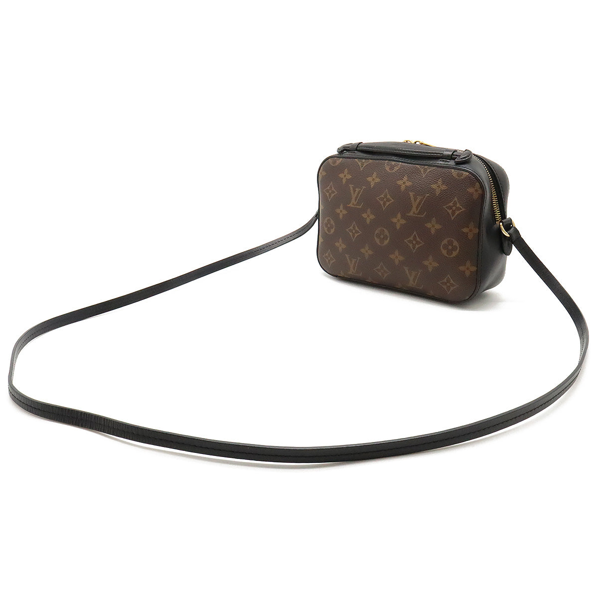 Louis Vuitton Monogram Sandwich Shoulder Bag 2WAY Tassel Handbag Noir Black Black M43555