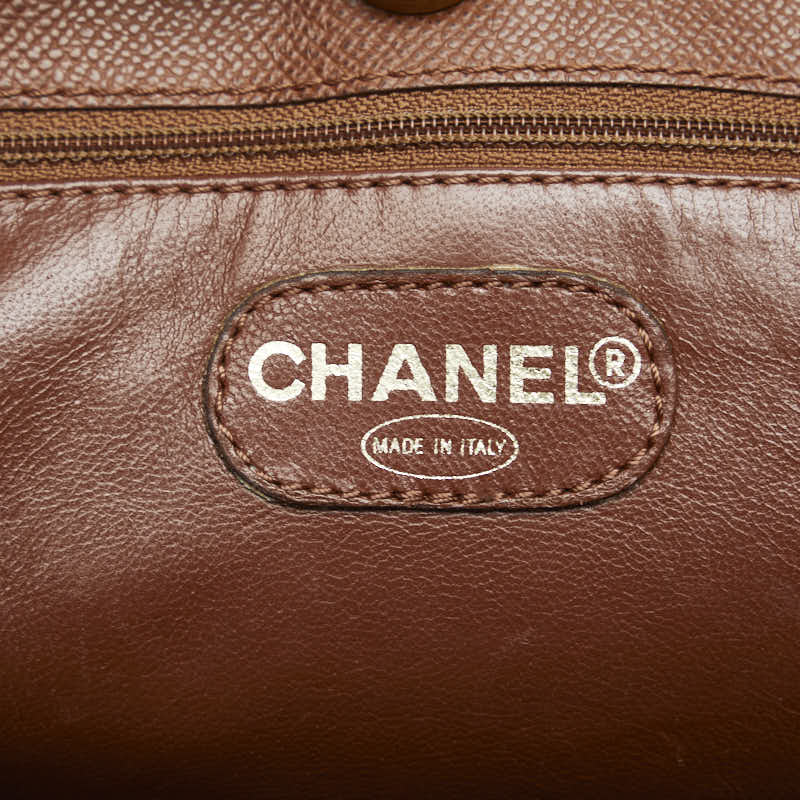 CHANEL Tote bag leather brown ladies