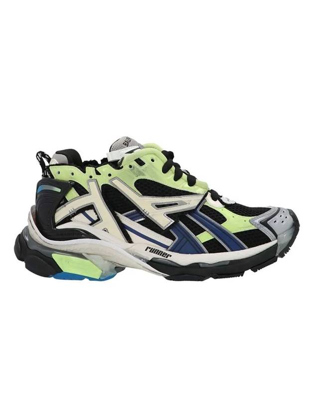 Luxury Balenciaga  Runner Low Top Sneakers Green Black Blue