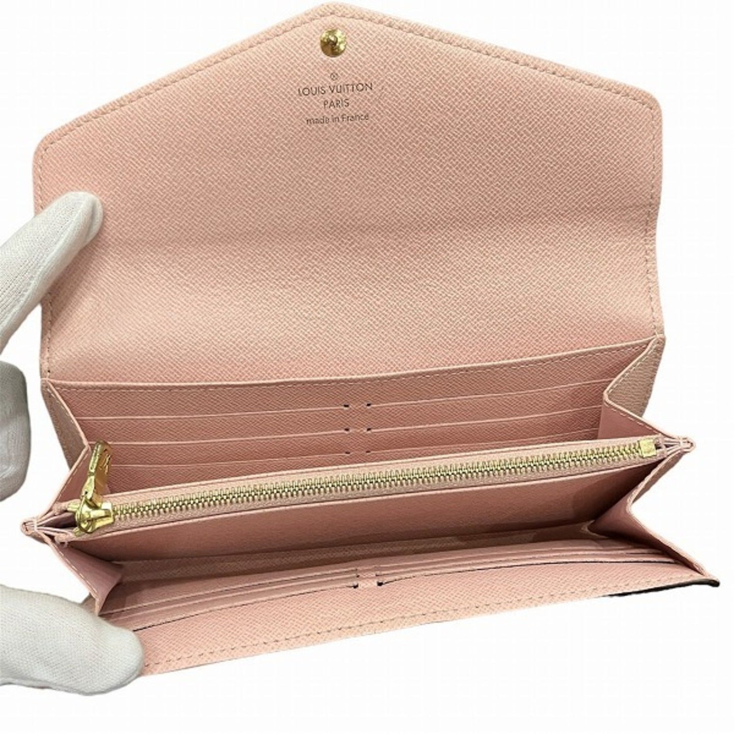 Louis Vuitton Monogram  pink Monogram Long Wallet (Bi-Fold)