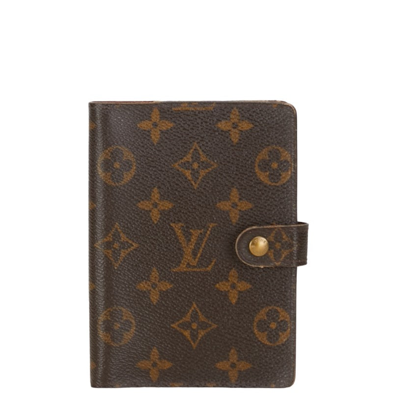 Louis Vuitton Monogram nda PM 6  Handbook Cover R20005 Brown PVC Leather  Louis Vuitton