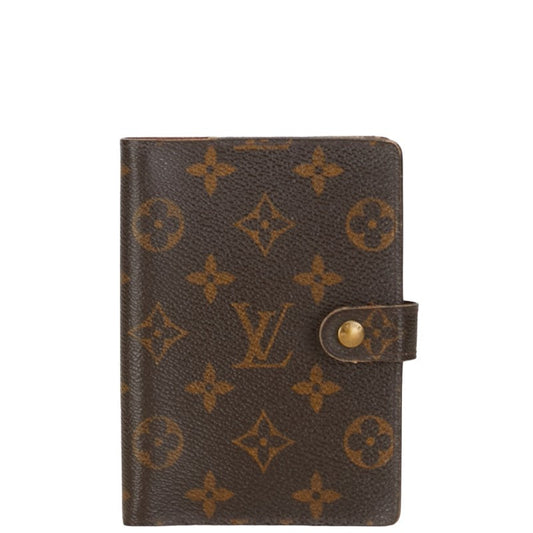 Louis Vuitton Monogram nda PM 6  Handbook Cover R20005 Brown PVC Leather  Louis Vuitton
