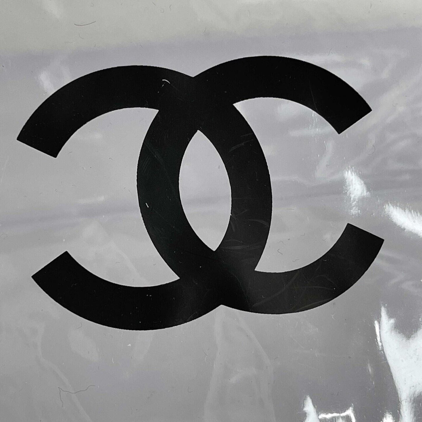 CHANEL PVC Shopping Clear CC Tote RARE