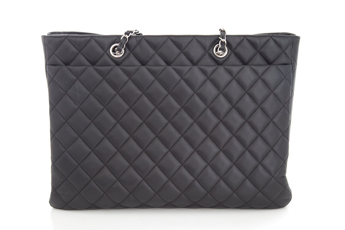 Chanel 2017/18 Black Quilted Large Classic Shopping Tote