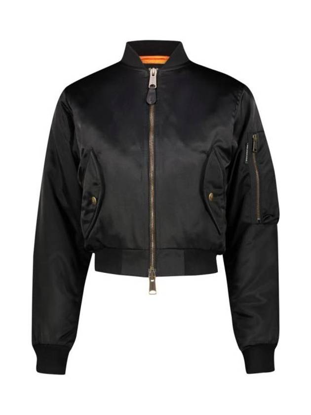 Luxury Balenciaga  Shrunk Bomber Jacket Black