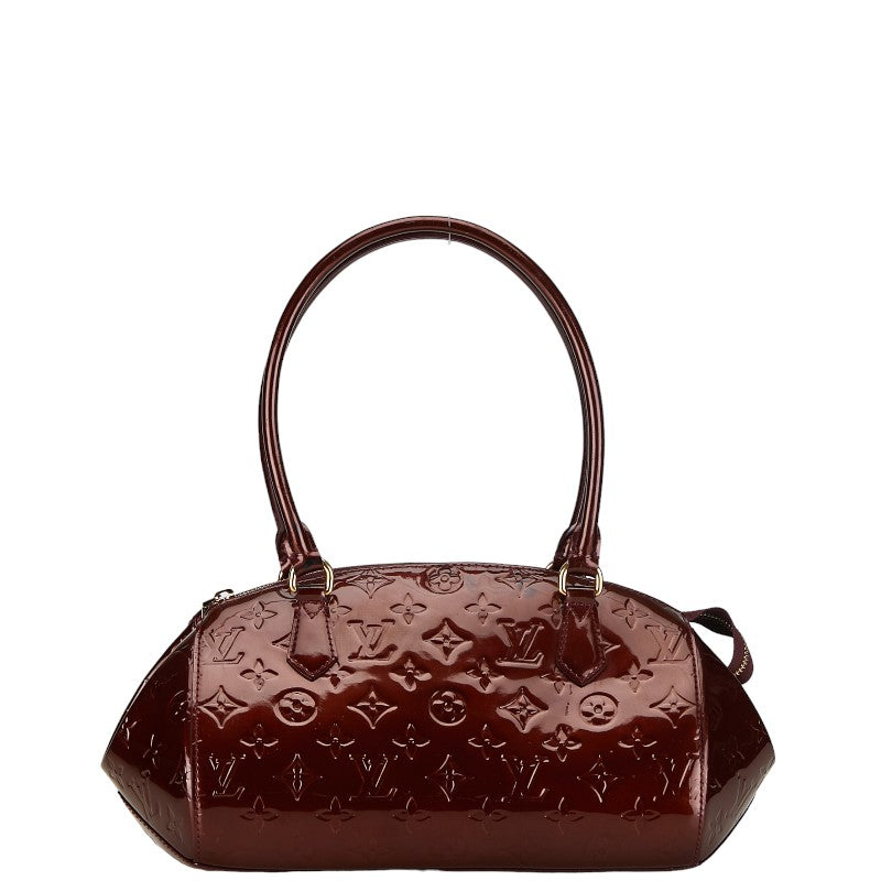 Louis Vuitton Monogram Vernis Sherwood PM Shoulder Bag M91492 Rouge Forest Pearl Patent Leather  Louis Vuitton