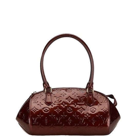 Louis Vuitton Monogram Vernis Sherwood PM Shoulder Bag M91492 Rouge Forest Pearl Patent Leather  Louis Vuitton