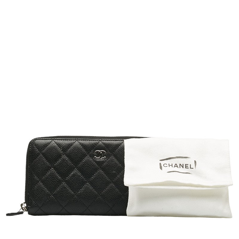 Chanel Coco Long Wallet Black Caviar S  Chanel