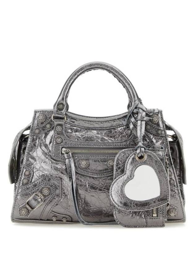 Luxury Balenciaga  Neo Cagole XS Shoulder Bag Silver