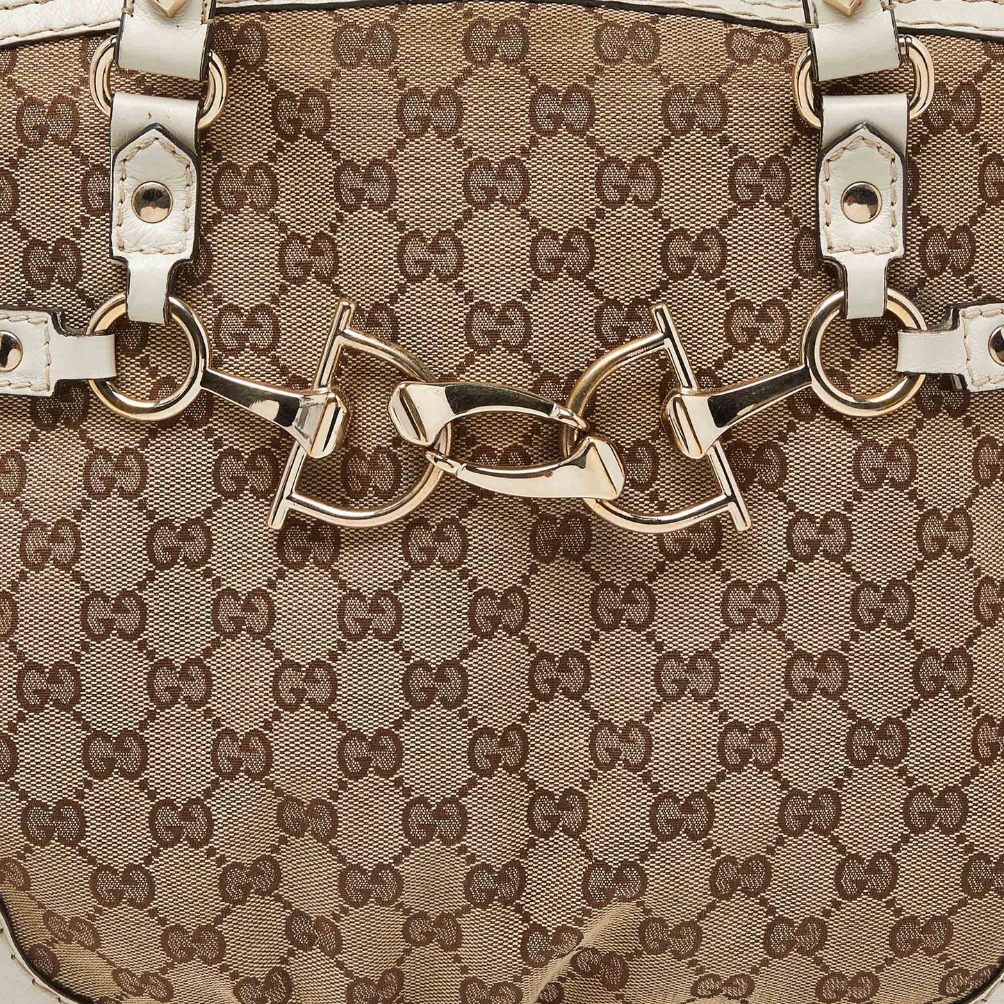 Gucci /offGg Canvas And Leather Bag