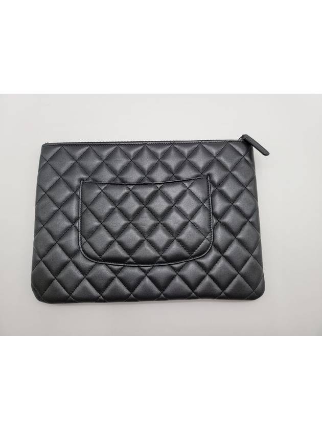 Classic Lambskin Clutch Bag Black Chanel