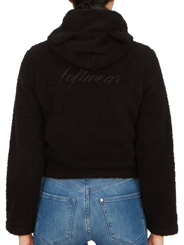 Luxury Balenciaga  Softwear Heart Zip-up Hoodie Black