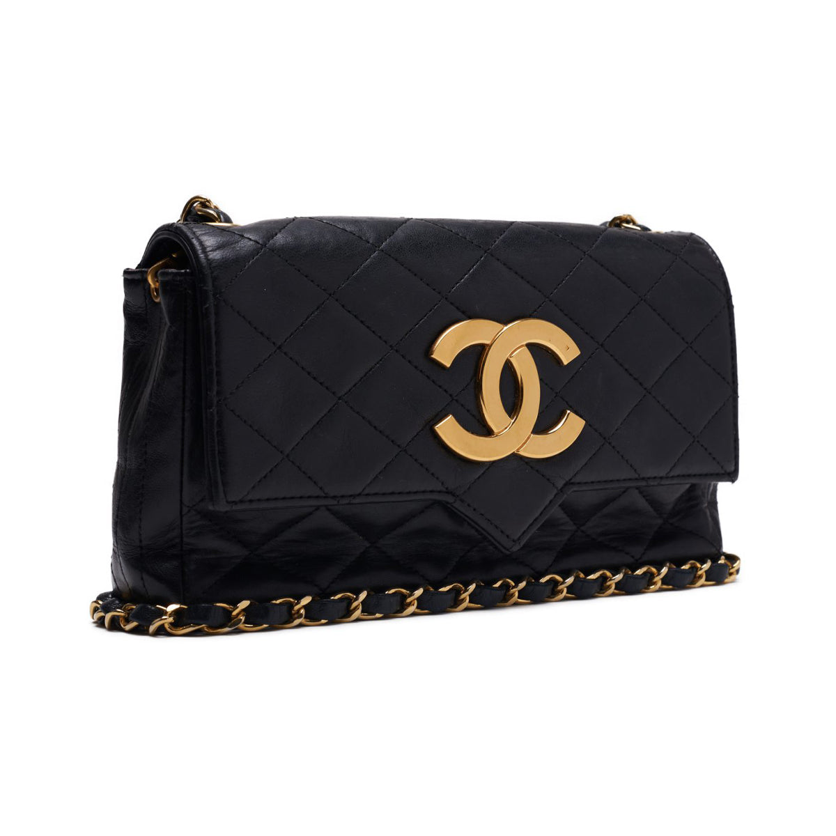 Chanel Matrasse Decacoco Pushlock Chain Shoulder  Black  Shoulder Bag  Shoulder Bag Ladies Shoulder Bag Hybrid 【 Ship】【SS】 E-
