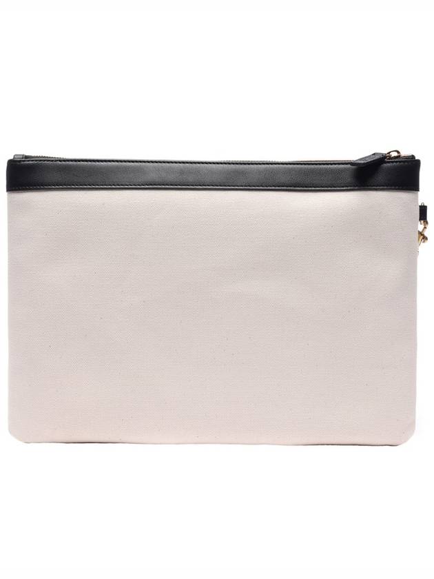 Luxury Balenciaga  Flat Jumbo Clutch Bag Ivory