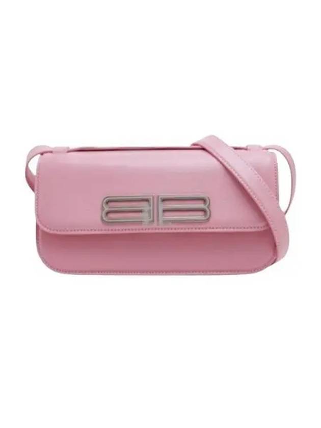 Luxury Balenciaga  Gossip Calfskin Small Shoulder Bag Candy Pink